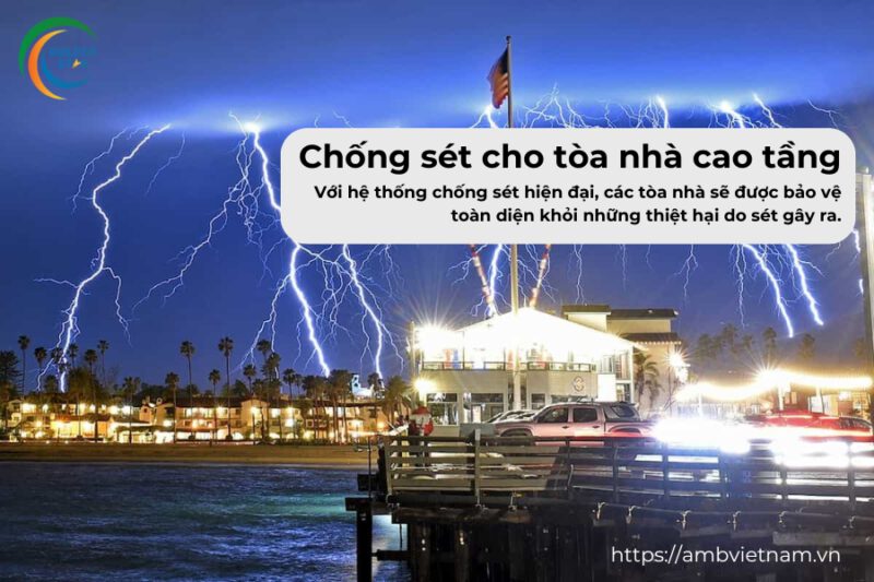 Hệ thống chống sét cho tòa nhà cao tầng