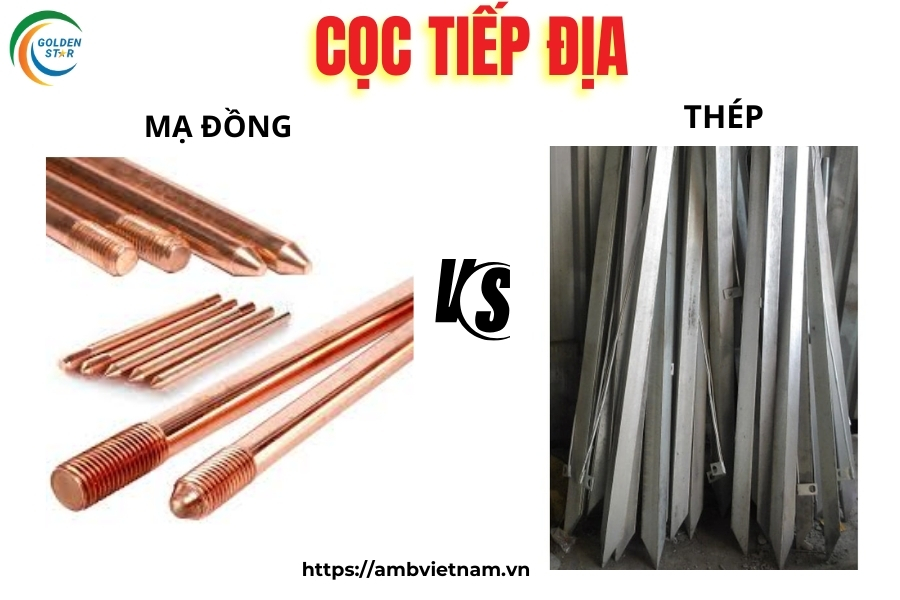 So sánh cọc tiếp địa mạ đồng và cọc thép không gỉ