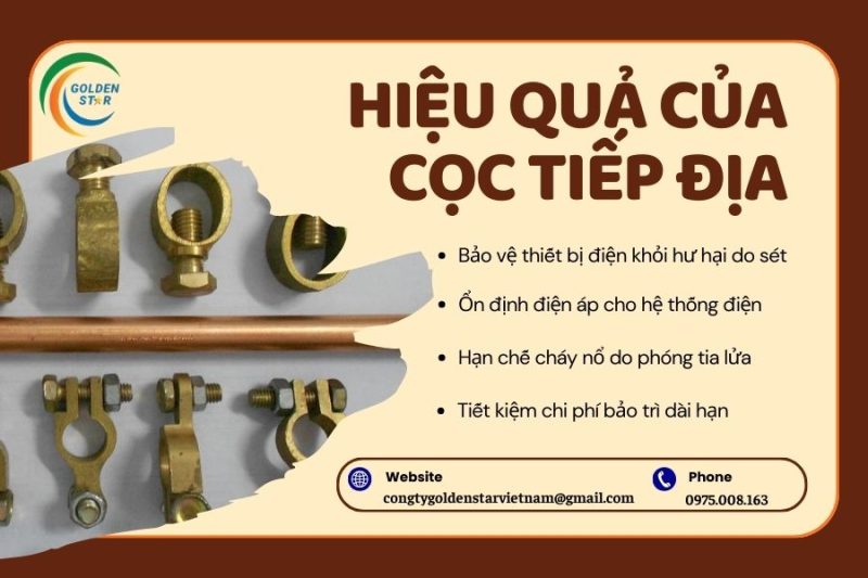 Hiệu Quả Của Cọc Tiếp địa Tại GOLDEN STAR Việt Nam