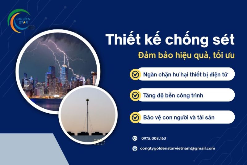 Thiết Kế Chống Sét Tại GOLDEN STAR Việt Nam