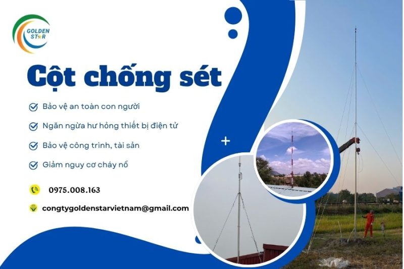 Cột Chống Sét Tại GOLDEN STAR Việt Nam