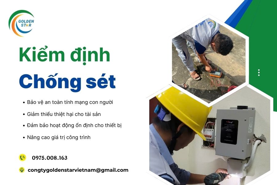 Kiểm định Chống Sét Tại GOLDEN STAR Việt Nam