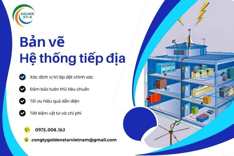 Bản Vẽ Hệ Thống Tiếp địa Tại GOLDEN STAR Việt Nam