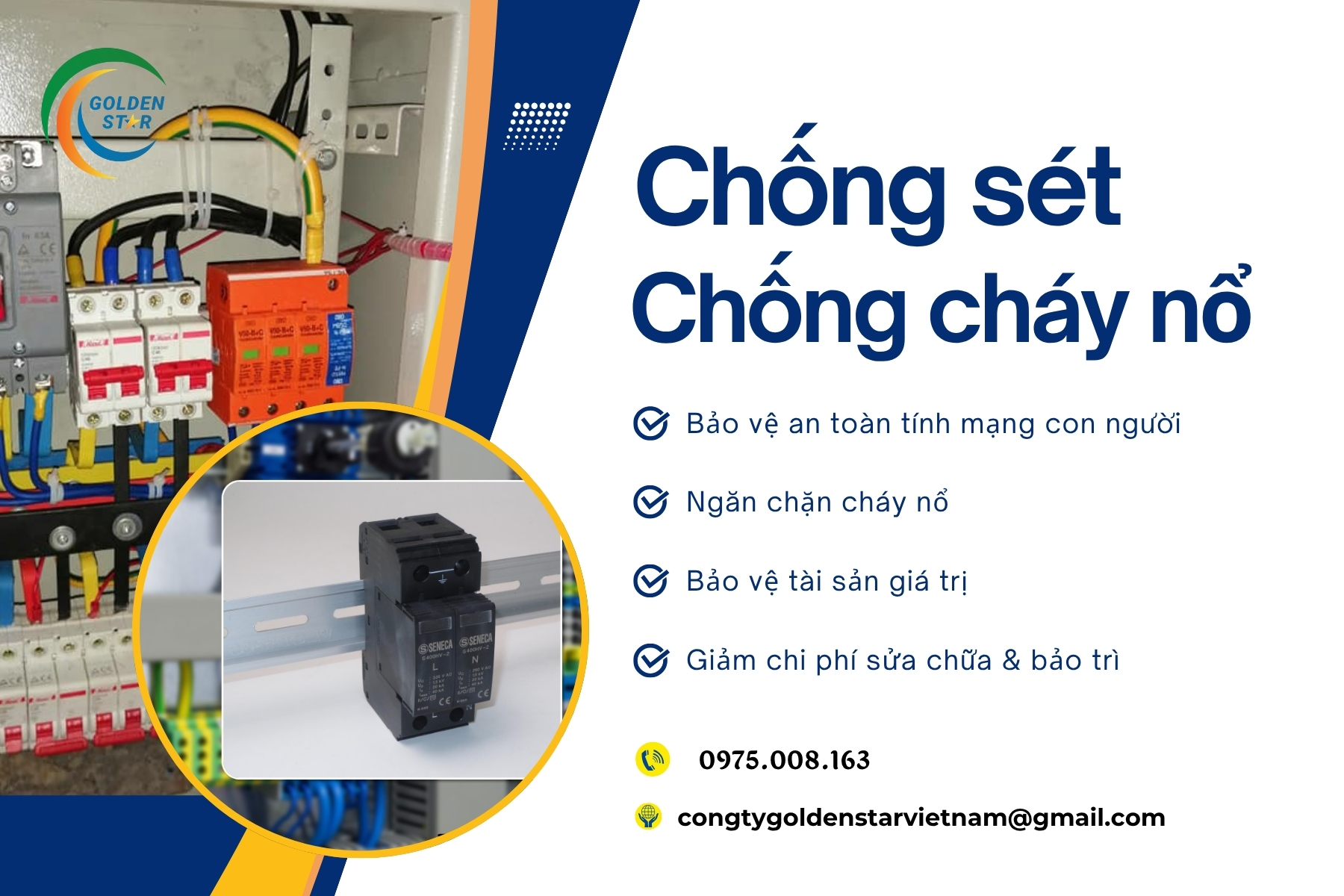 Chống Sét Chống Cháy Nổ Tại GOLDEN STAR Việt Nam