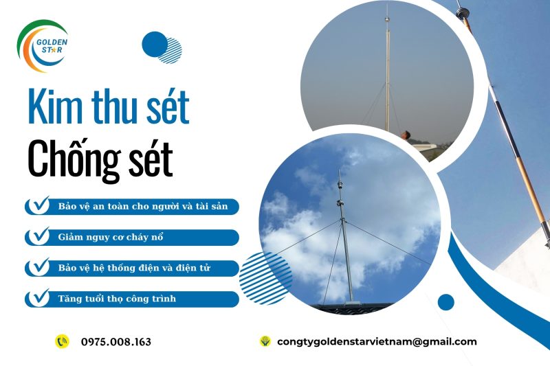 Kim Thu Sét Chống Sét Tại GOLDEN STAR Việt Nam