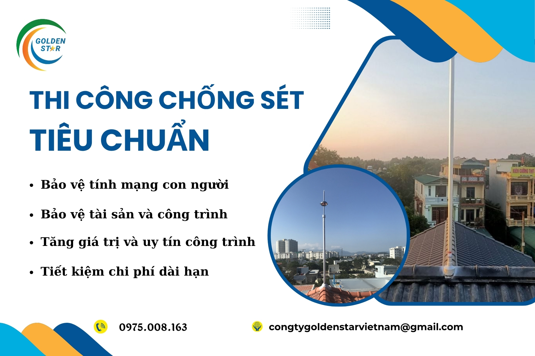 Những sai lầm cần tránh khi thi công chống sét tiêu chuẩn