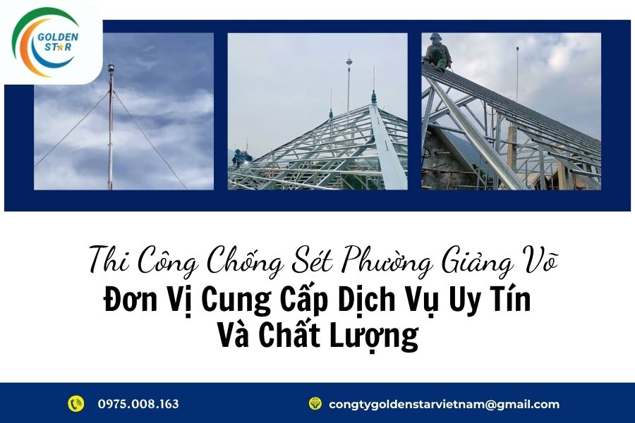 Thi Công Chống Sét Phường Giảng Võ
