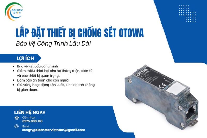 Lắp đặt Thiết Bị Chống Sét Otowa