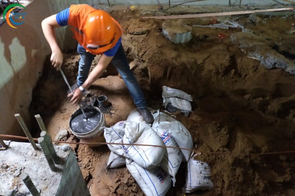 Thi Công Hóa Chất Giảm điện Trở